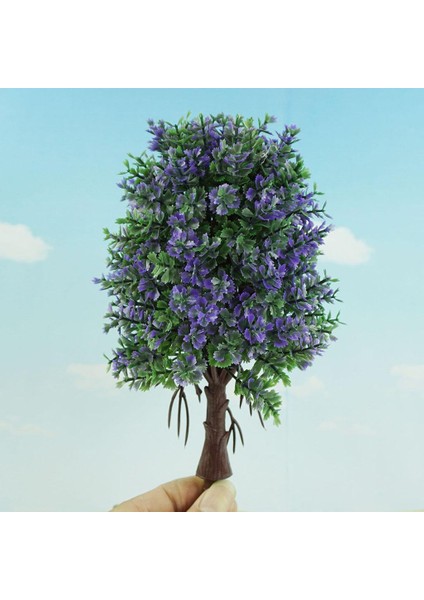 1:50 Ölçekli Plastik Çiçek Ağacı Modeli Mimari Peyzaj Için 19CM Yüksekliği (Yurt Dışından)