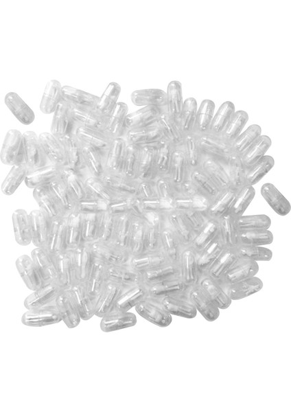 100'LÜ Plastik Mini Kapsül Villain Kişi Hap Konteyner Kapsül Figürinler Beyaz (Yurt Dışından)