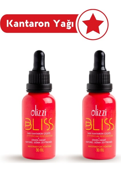 Bliss Kantaron Yağı - Sarı Kantaron Çiçeği ve Natürel Sızma Zeytinyağı 2 x 30 ml