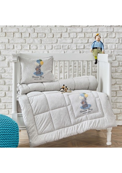 Softy Dream Big Açık Gri Bebek Cotton Comfort Set