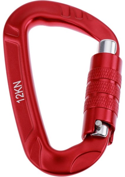 12KN Büküm Kilitleme Alüminyum Karabina Hamak Asılı Backapck Kanca Şarap Kırmızı (Yurt Dışından) fırsatları