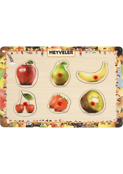 Tutmalı Interaktıf Puzzle Meyve