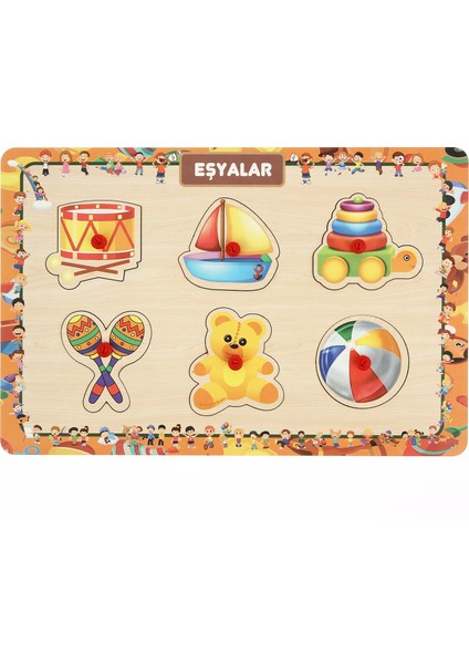 Tutmalı Interaktıf Puzzle Esya