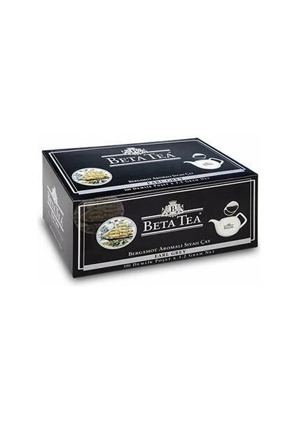 Beta Earl Grey Demlik Poşet 100 x 3,2 GR (Bergamot - Tomurcuk Çayı)