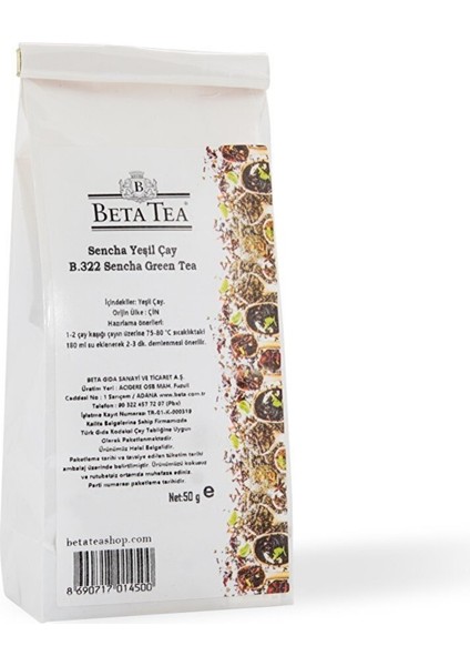 Beta Tea Sencha Çayı (9128) 50 gr