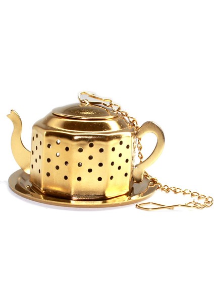 BA0059 Stainless Steel Tea Infuser Gold Çelik Süzgeç