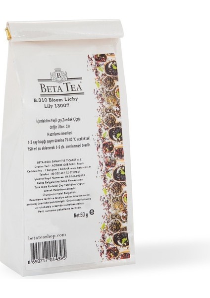 Beta Tea Çiçek Açan Çay (lichy lily) 50 gr