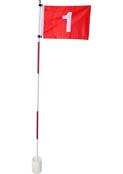 Golf Backyard Bahçe Seti Bayrak Kupası Delik Pin Yeşil Sopa Direk Katlanabilir Koymak (Yurt Dışından)