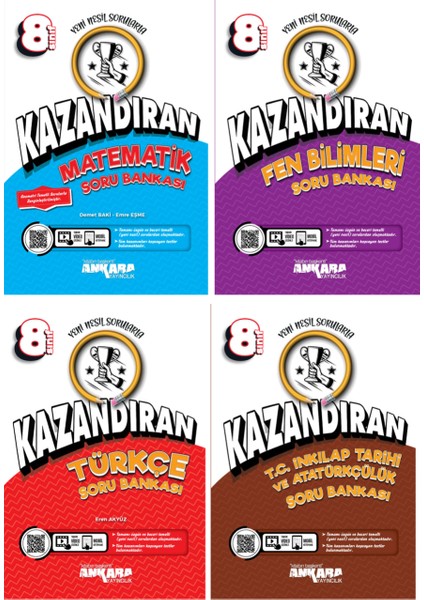 8.Sınıf LGS Kazandıran 4'lü Soru Bankası Seti