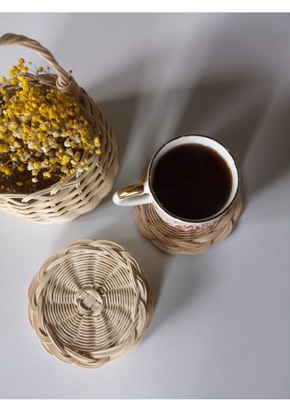 Rattan Bardak Altlığı 2'li Set modelleri