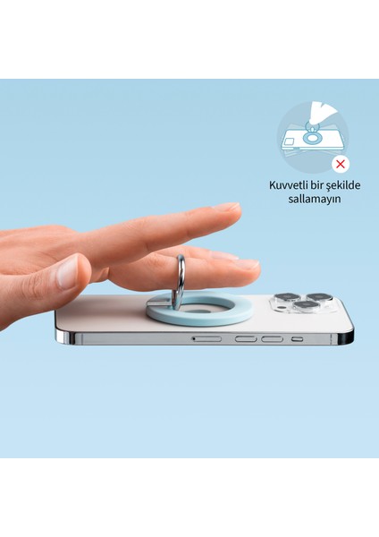 610 MagGo Ring Holder Magsafe Uyumlu Telefon Tutucu Yüzük / Stand Mavi - A25A0 (Anker Türkiye Garantili) fırsatları