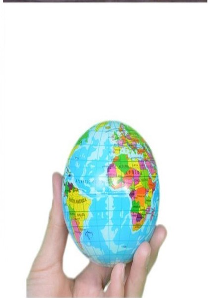 Dünya Haritalı 6'lı Stres Topu Dinlendirici Egzersiz Dünya Atlası modelleri