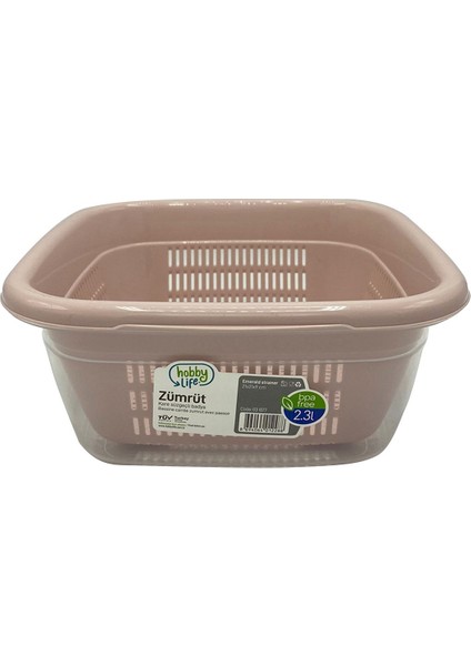 Karenda Hobby Life 2,3lt Kare Süzgeçli Badya