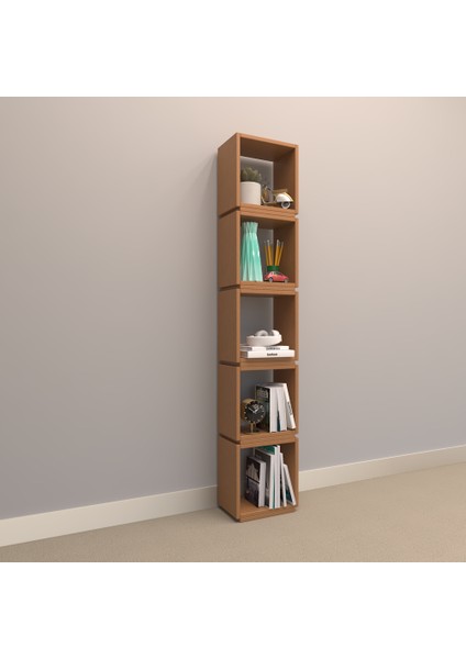 Periskop Suntalam Kitaplık ( 32 x 167 cm ) Bambu ( Parlak )