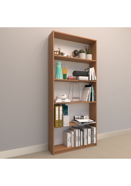 Asya Suntalam Kitaplık ( 80 x 180 cm ) Bambu ( Parlak )