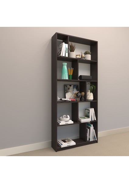 Odi Suntalam Kitaplık ( 80 x 180 cm ) Wenge ( Mat )
