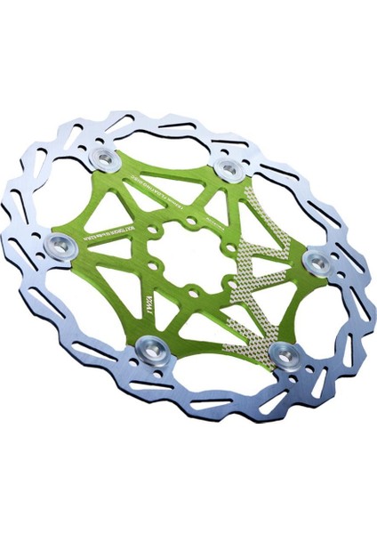 Bisiklet Disk Fren Rotor Bisiklet Parçaları Aksesuarları (160MM) - Yüzer Tip - Seçim Yeşil (Yurt Dışından)