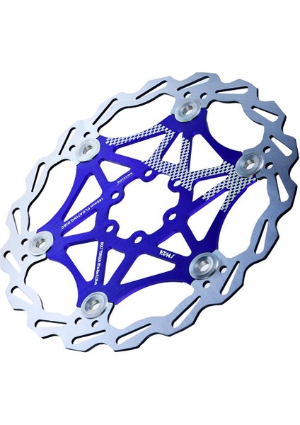 Bisiklet Disk Fren Rotor Bisiklet Parçaları Aksesuarları (160MM) - Yüzer Tip - Seçim Mavisi (Yurt Dışından)