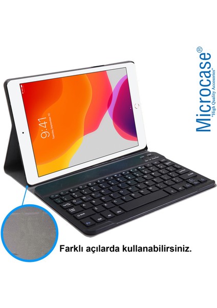 iPad 7.nesil 10.2 Inch 2019 Bluetooth Klavyeli Standlı Kılıf - Bkk4