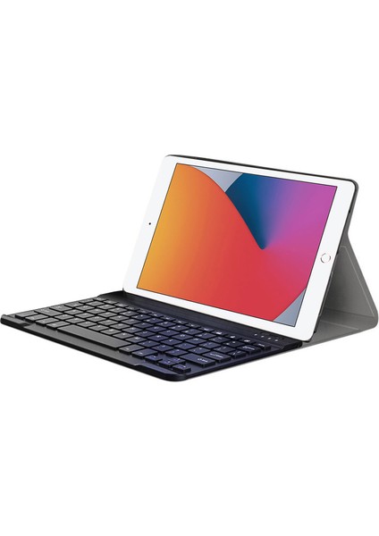 iPad 8.nesil 10.2 Inch 2020 Bluetooth Klavyeli Standlı Kılıf - Bkk4