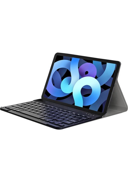 iPad Air 4.nesil 2020 10.9 Inch Bluetooth Klavyeli Standlı Kılıf - Bkk4