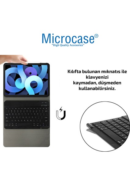 iPad Air 4.nesil 2020 10.9 Inch Bluetooth Klavyeli Standlı Kılıf - Bkk4
