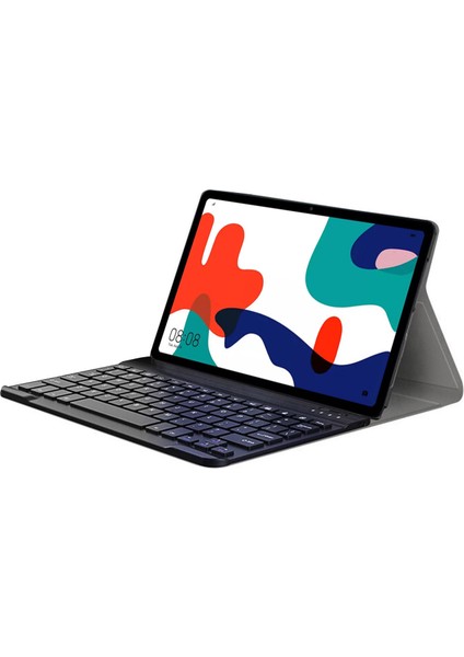 Huawei Matepad 10.4 Inch BAH3-W09 Bluetooth Klavyeli Standlı Kılıf - Bkk4