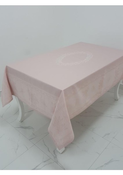 Demet Lüx Jakar Polycotton Kumaş Pudra Masa Örtüsü Dikdörtgen 160x260 cm - 1061