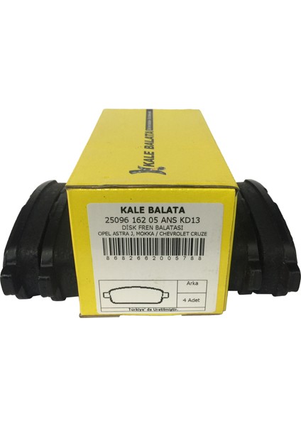 Arka Fren Balatası Opel Astra Classic Astra J Mokka Zafira / Chevrolet Aveo Cruze Trax Uyumlu 25096 162 05 Ans KD13 Oem 13300867 1605296 13300868 13319293 indirimleri