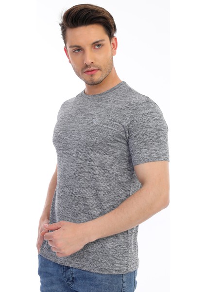 Erkek Mikro Polyester Performans Yürüyüş Antrenman Sporcu T-Shirt