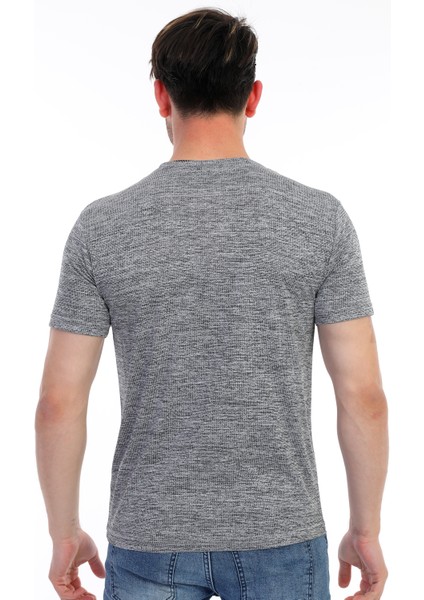 Erkek Mikro Polyester Performans Yürüyüş Antrenman Sporcu T-Shirt