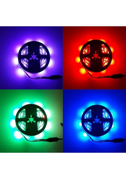 3 Çipli Silikonsuz Rgb Şerit LED Iç Mekan LED 25 Metre