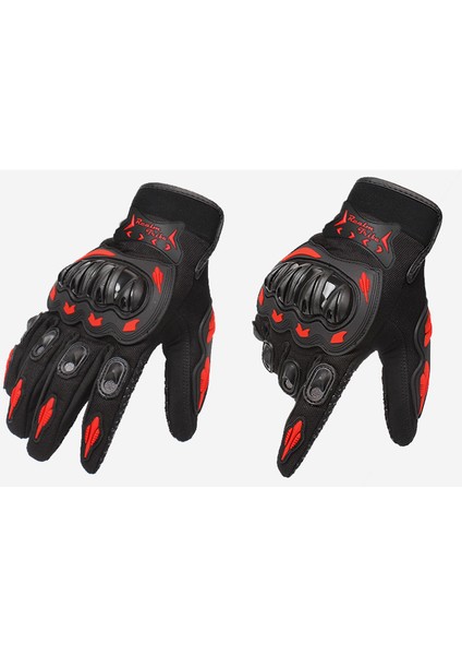Fashionsmart Erkek Motosiklet Eldiveni - M - Kırmızı (Yurt Dışından)