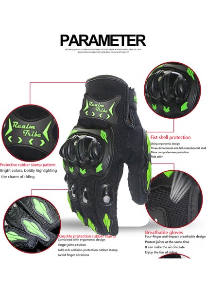 Fashionsmart Erkek Motosiklet Eldiveni - M - Kırmızı (Yurt Dışından) fiyatları