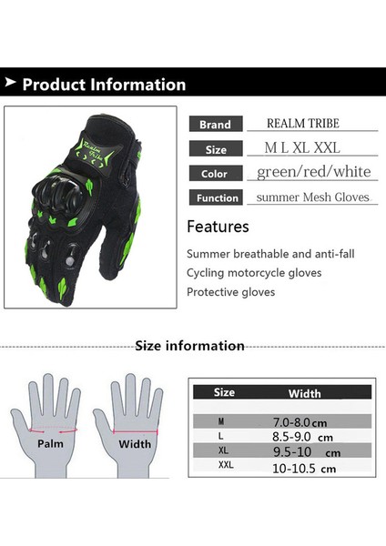 Fashionsmart Erkek Motosiklet Eldiveni - M - Kırmızı (Yurt Dışından) modelleri