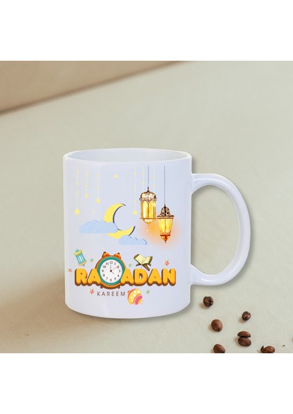 Ramazana Özel Çocuklar Için Ramadan Kareem Tasarımlı Hediyelik Kupa Bardak