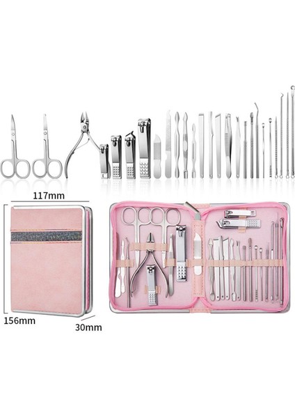 26 Parça Manikür Pedikür Ekipmanı - Pembe (Yurt Dışından) fırsatları