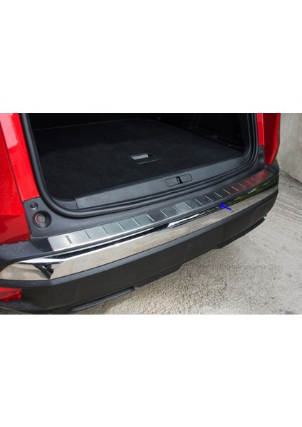 Peugeot 3008 Krom Arka Tampon Üstü Koruma 2016> Paslanmaz Çelik (Taşlı) fırsatları