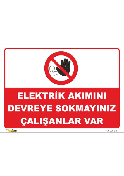 Dikkat Yüksek Gerilim Yaklaşma - Isg Levhası