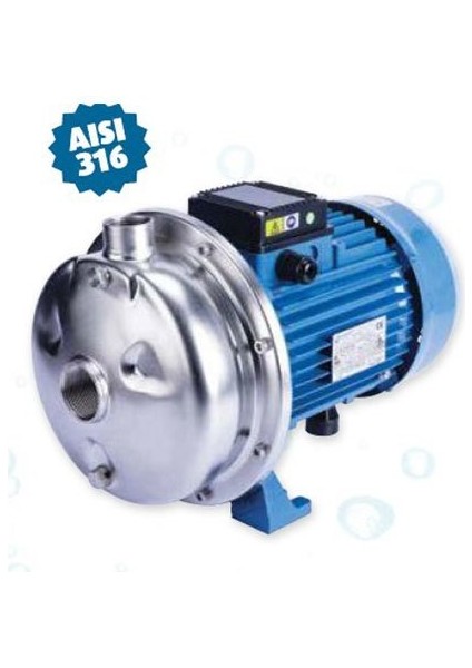 BLC370/185T Açık Çarklı Komple Paslanmaz Aısı 316 Santrifüj Pompa Trifaze 2.5 Hp 24 Mss 24 M³/h