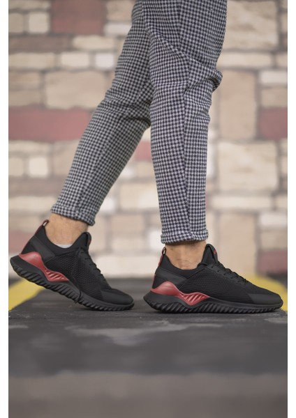 Siyah Kırmızı Unisex Sneaker 00122044 fiyatları