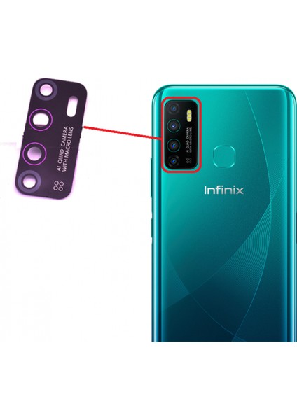 Infinix Smart 5 Uyumlu Kamera Camı Lensi