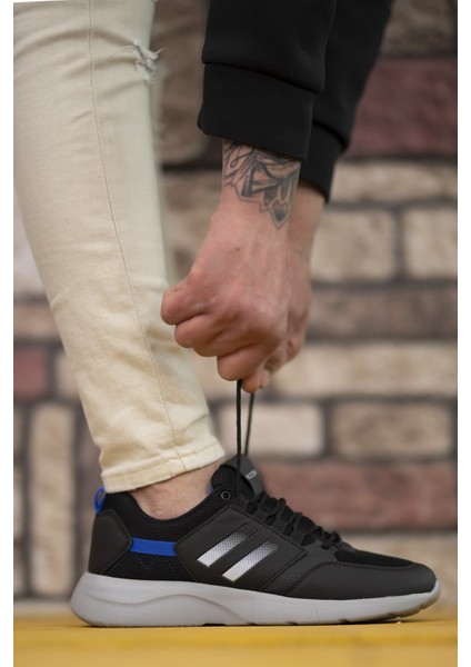Siyah Buz Beyaz Saks Unisex Sneaker 00124112