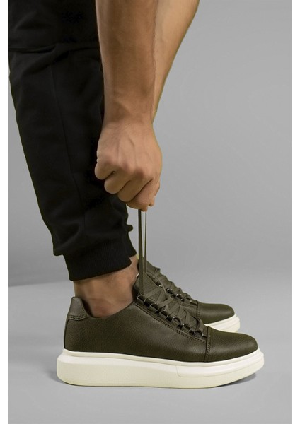 Haki Beyaz Erkek Sneaker 0012152 modelleri