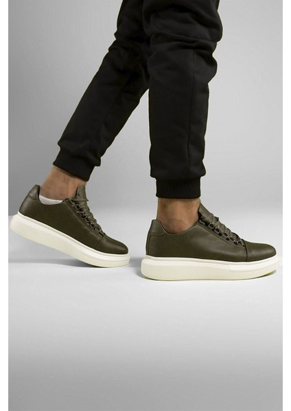 Haki Beyaz Erkek Sneaker 0012152 fırsatları