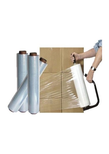 Palet Streci Streç Film 50 cm x 230 m 17 Mikron 2000 gr 6'lı fiyatları