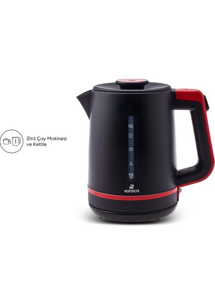 Maxi Tea XL 2in1 Cam Demlikli Çay Makinesi ve Kettle Cranberry indirimleri