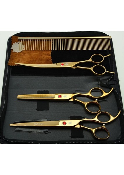 Profesyonel Berber Kuaför Makas Seti 440C 7.0 Inch 18 cm