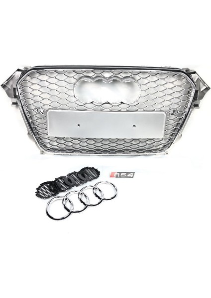 Audi a4 rs4 ön panjur ızgara 2012 / 2015 krom gri