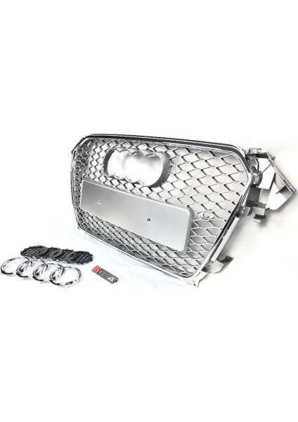 Audi a4 rs4 ön panjur ızgara 2012 / 2015 krom gri